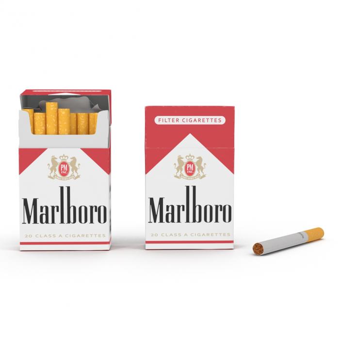 3D model Cigarettes Marlboro Collection