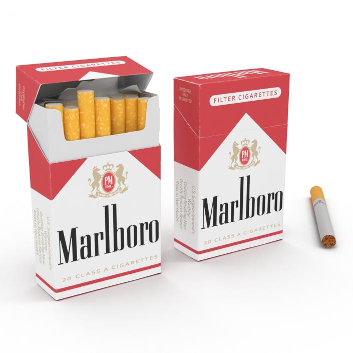 3D model Cigarettes Marlboro Collection