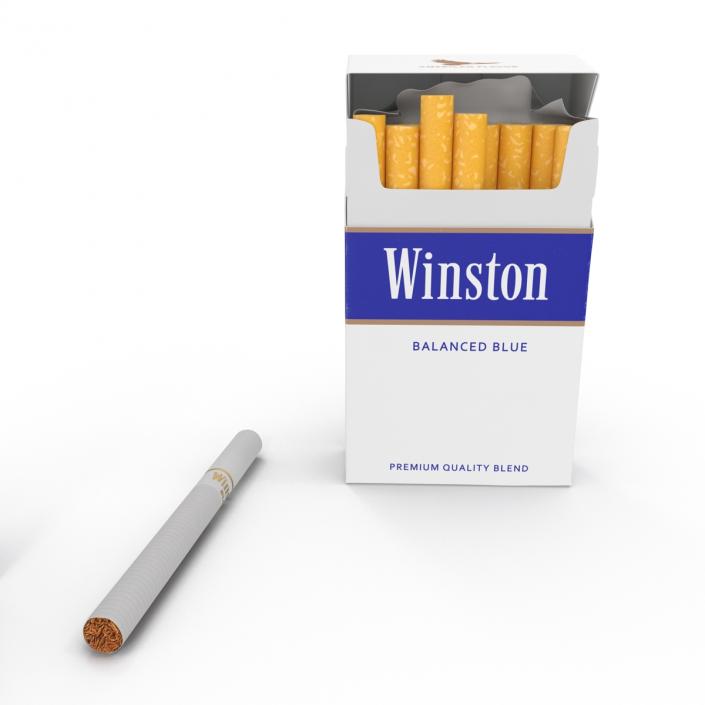 Cigarettes Winston Collection 3D model