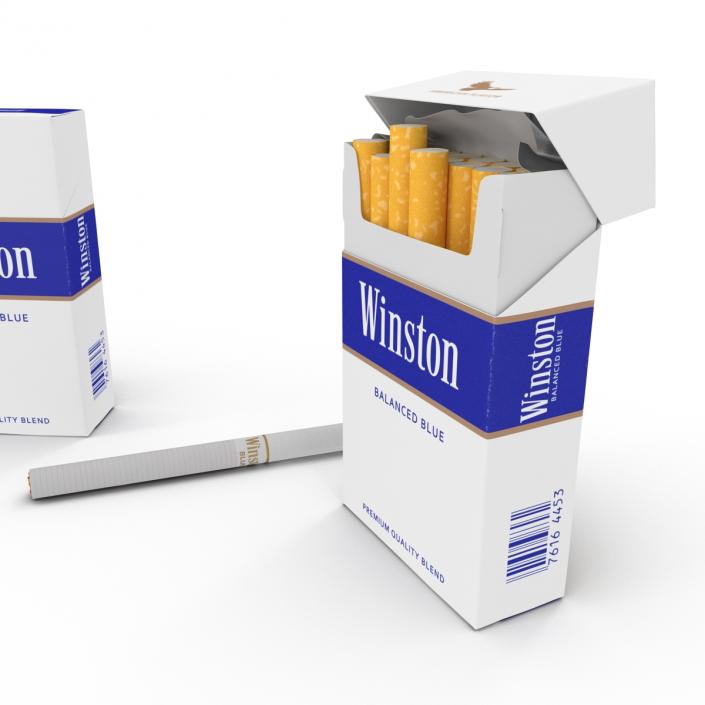 Cigarettes Winston Collection 3D model