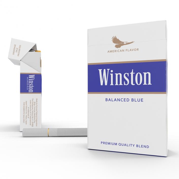 Cigarettes Winston Collection 3D model