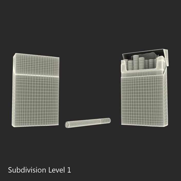 Cigarettes Winston Collection 3D model