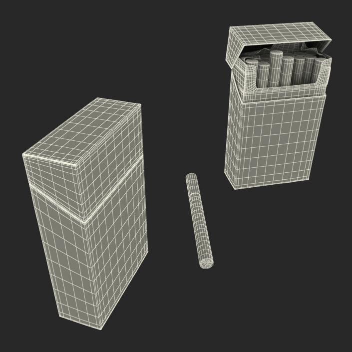 Cigarettes Winston Collection 3D model