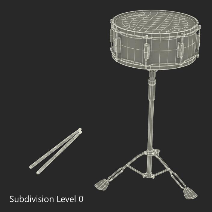 Snare Drum Set 3D model