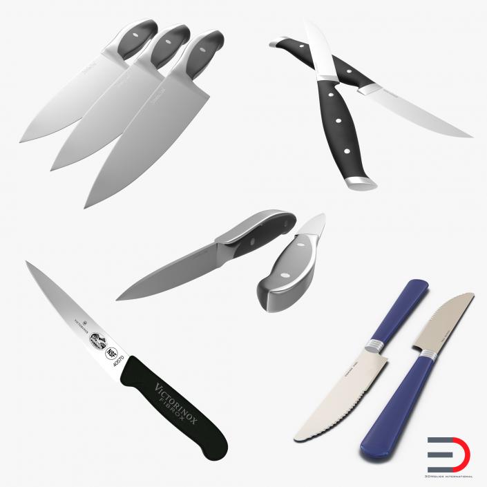 Knives Collection 3D