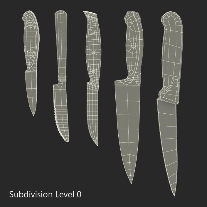 Knives Collection 3D