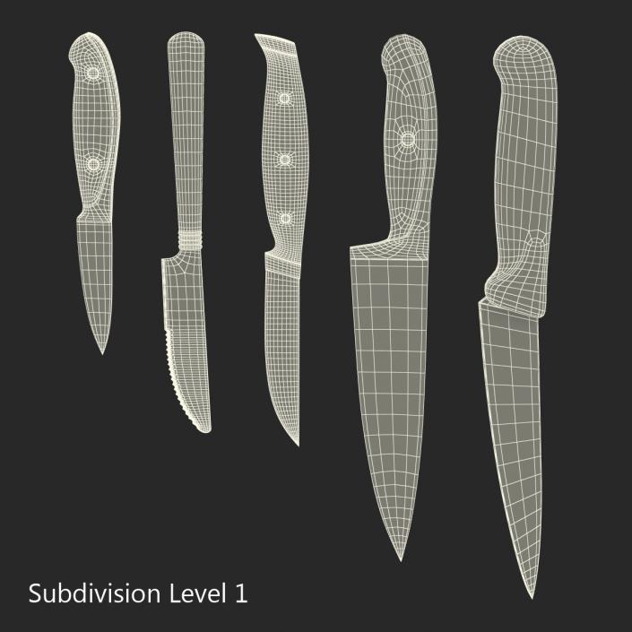 Knives Collection 3D