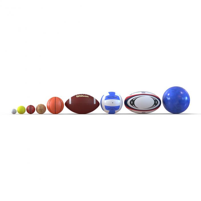 Sport Balls 3D Models Collection 3 3D model