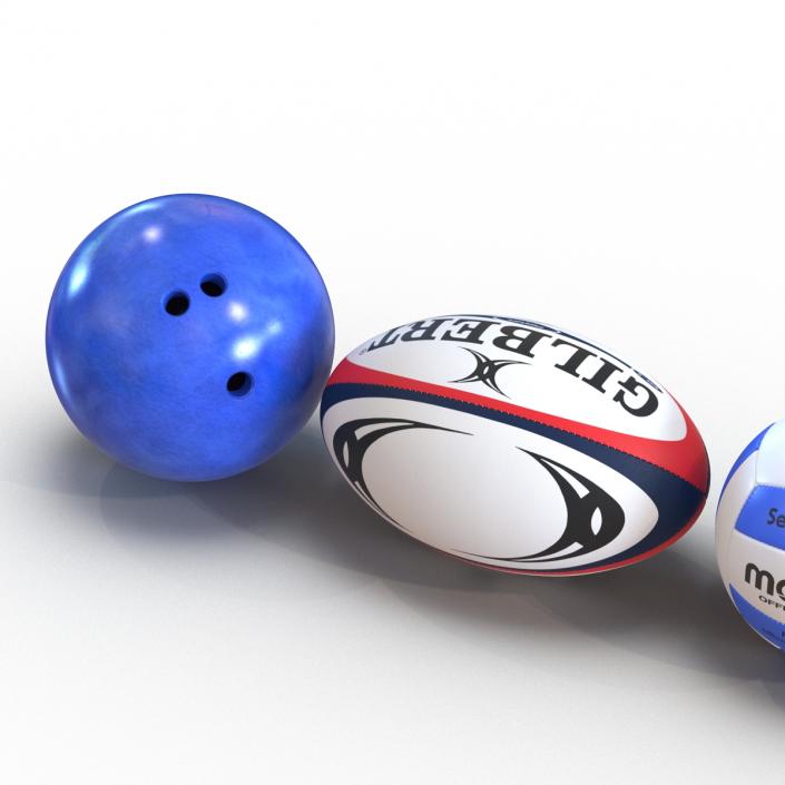 Sport Balls 3D Models Collection 3 3D model