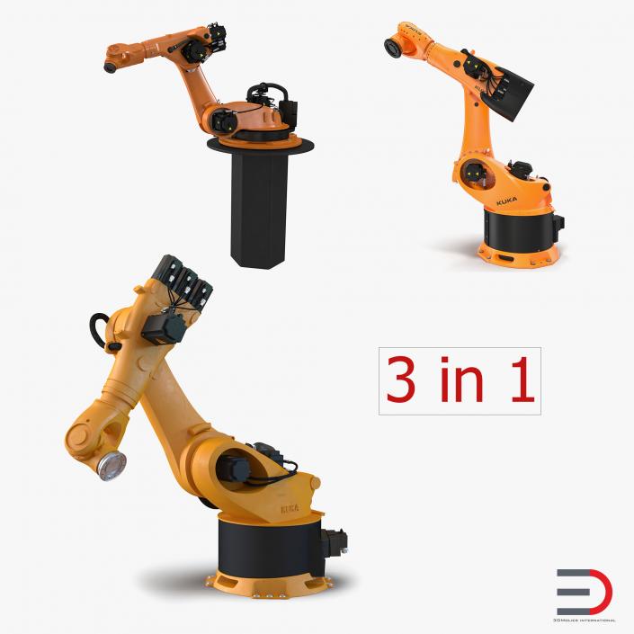 3D Kuka Robots Rigged Collection 4