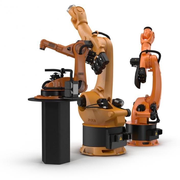 3D Kuka Robots Rigged Collection 4