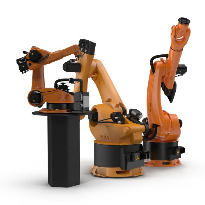 3D Kuka Robots Rigged Collection 4