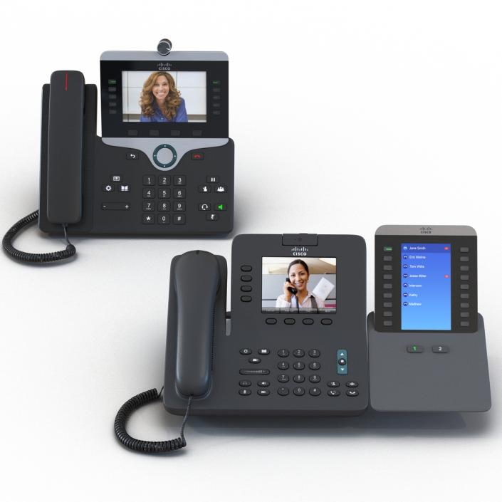 3D Cisco IP Phones Collection 3 model