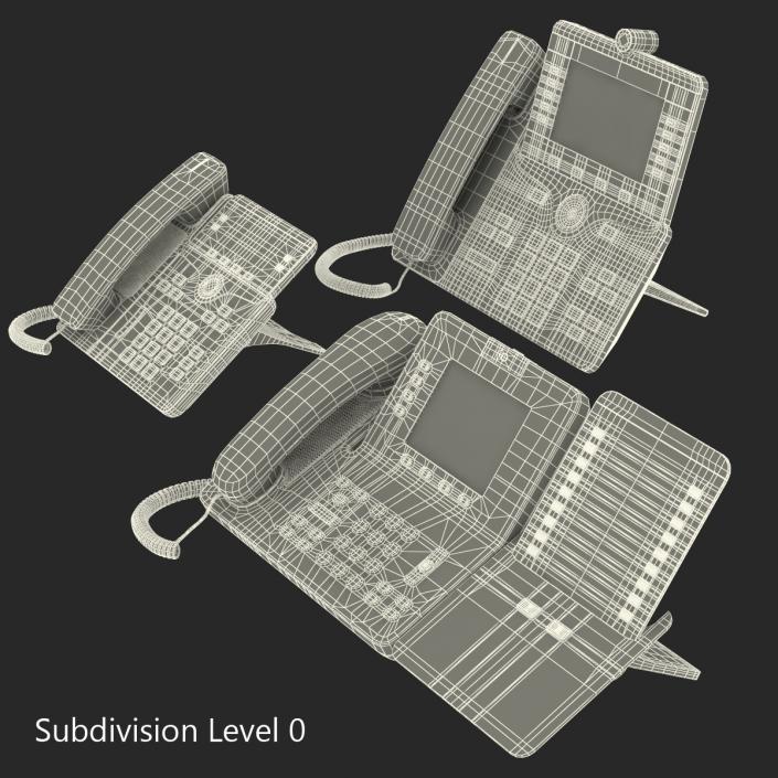 3D Cisco IP Phones Collection 3 model