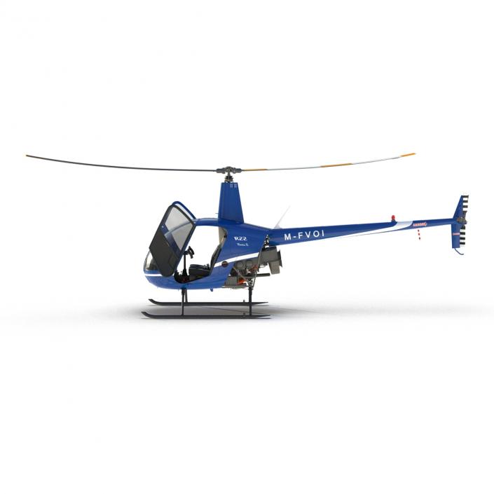 3D Helicopter Robinson R22 model