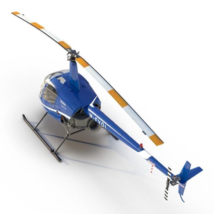 3D Helicopter Robinson R22 model