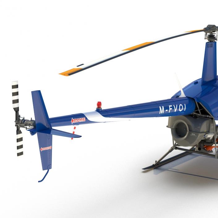 3D Helicopter Robinson R22 model