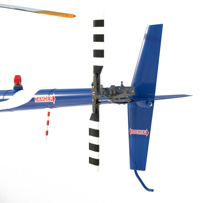 3D Helicopter Robinson R22 model