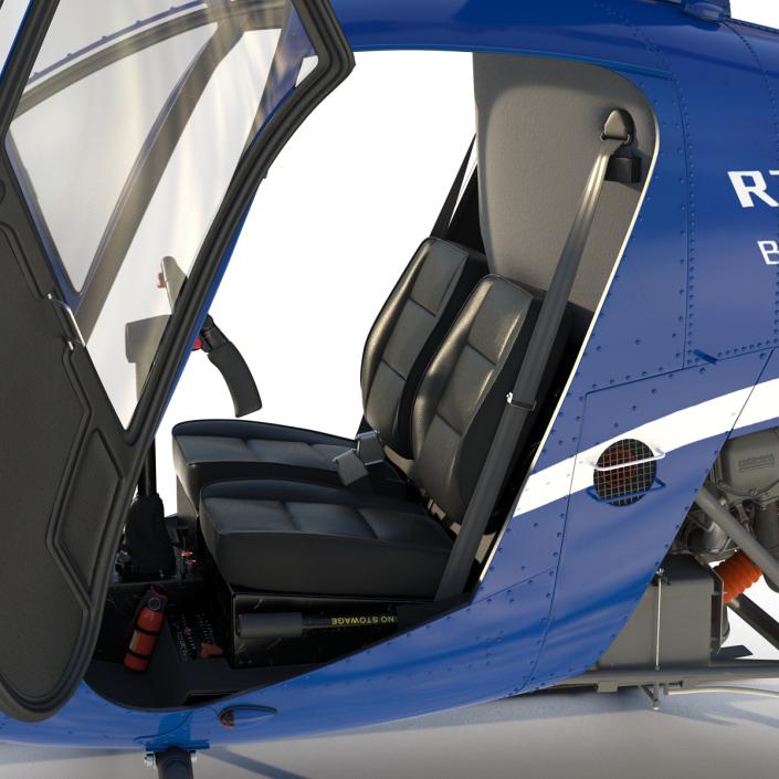 3D Helicopter Robinson R22 model