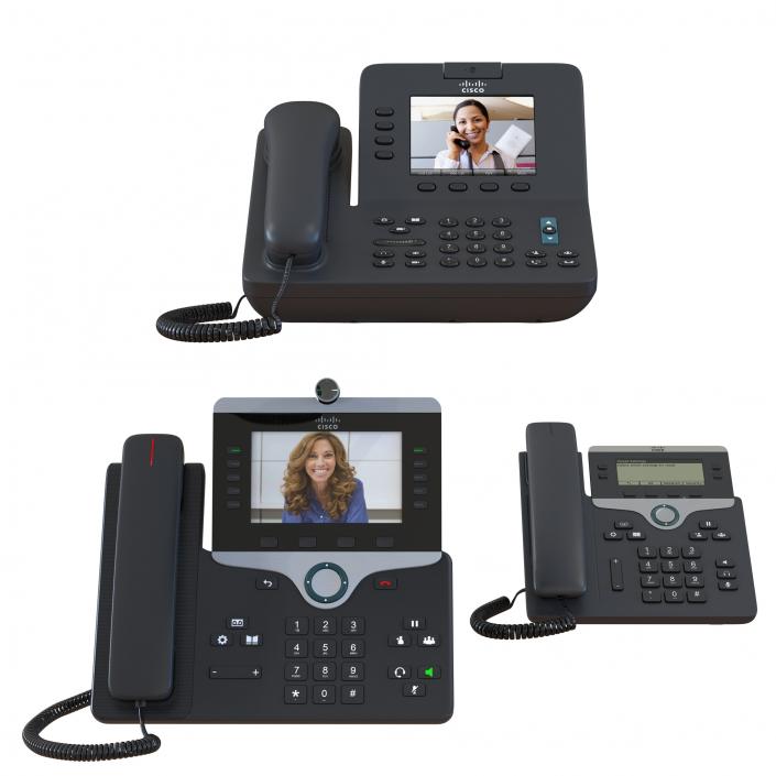 3D Cisco IP Phones Collection 2 model