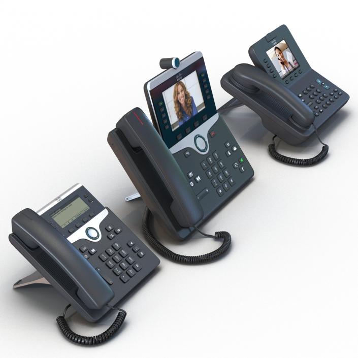 3D Cisco IP Phones Collection 2 model