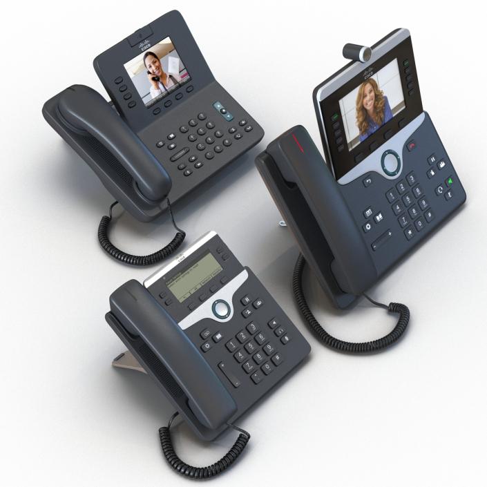 3D Cisco IP Phones Collection 2 model