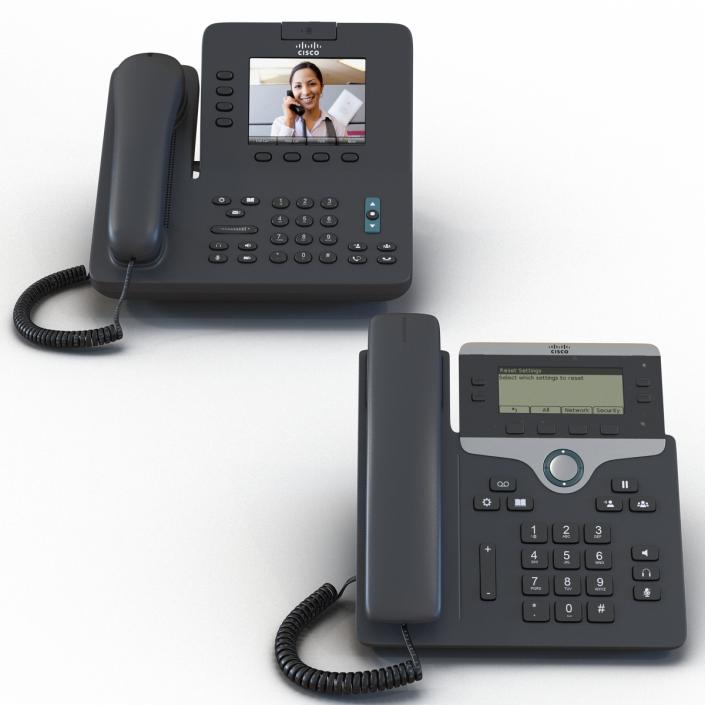 3D Cisco IP Phones Collection 2 model