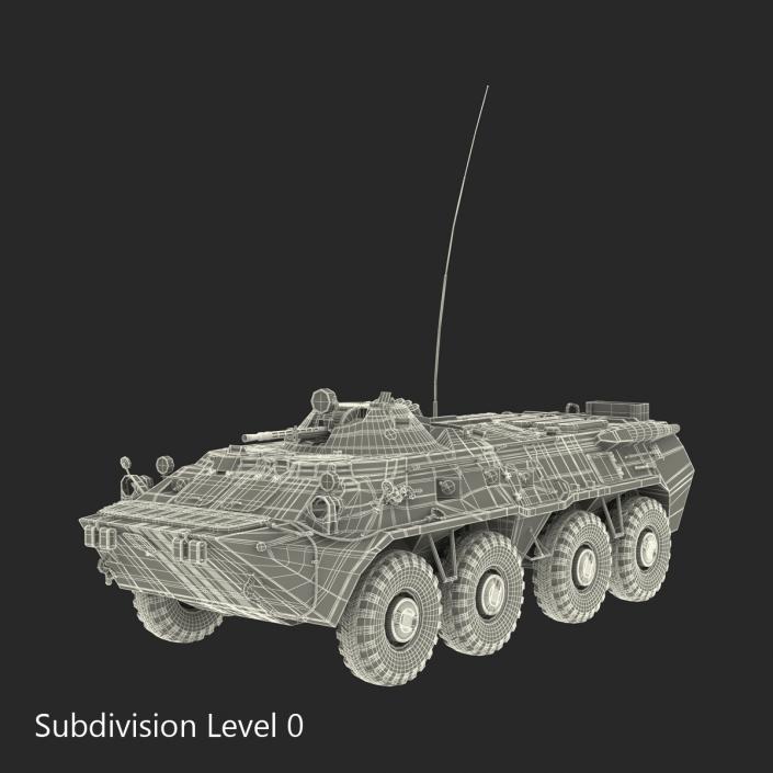 3D model BTR 80