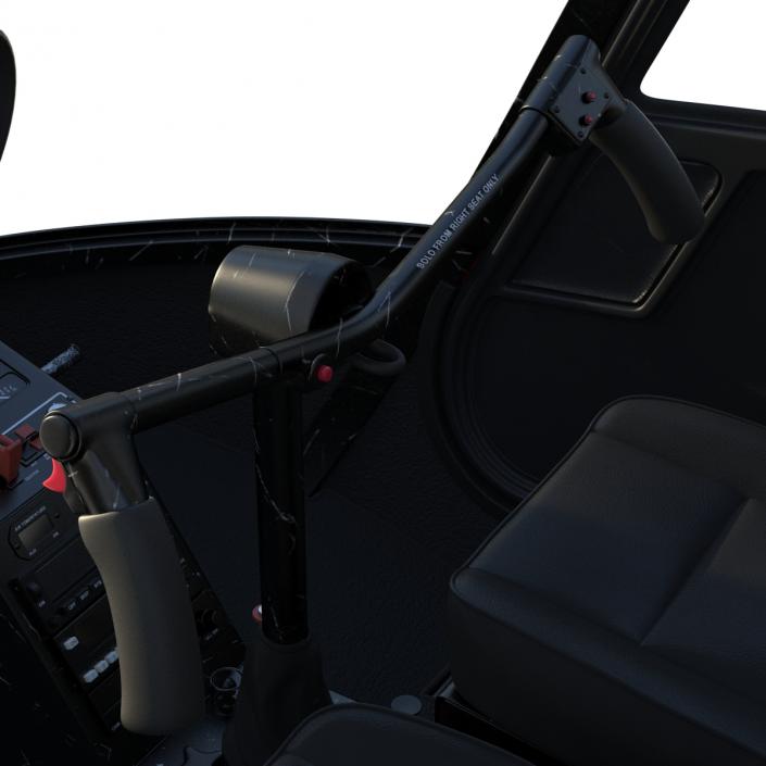 Light Helicopter Cockpit 3D model