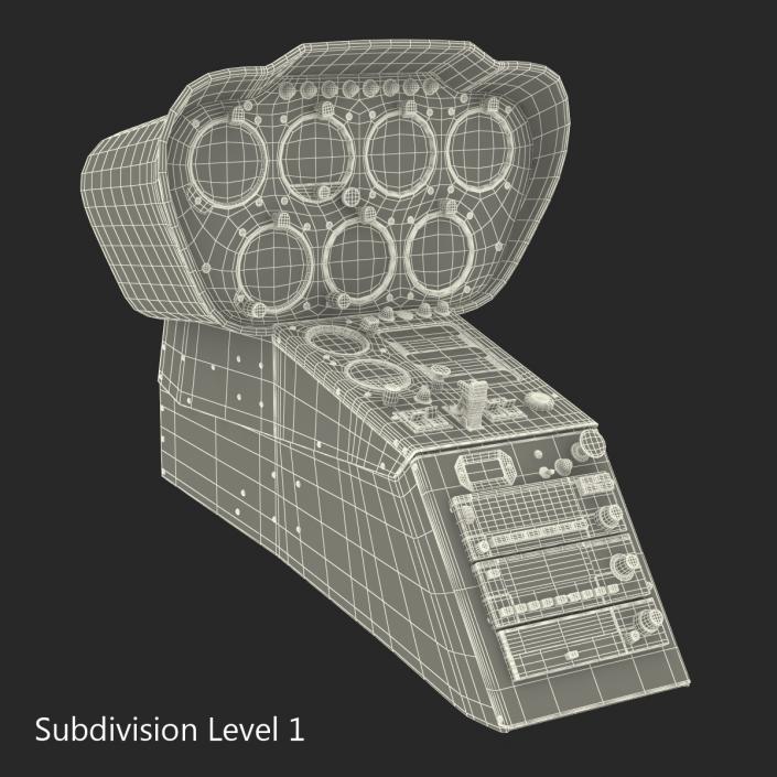 Light Helicopter Control Panel 2 3D