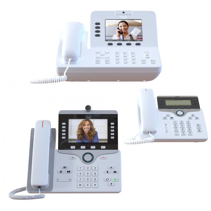 3D Cisco IP Phones Collection