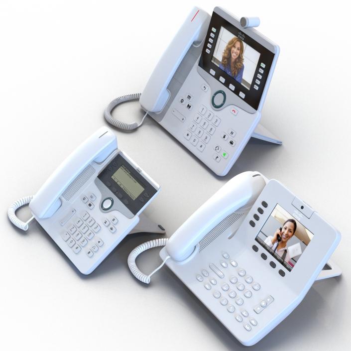 3D Cisco IP Phones Collection