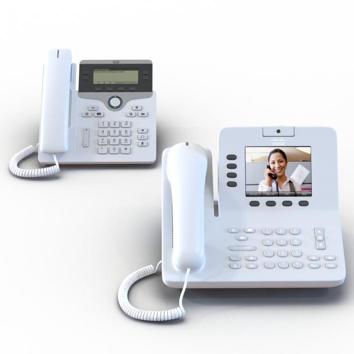 3D Cisco IP Phones Collection