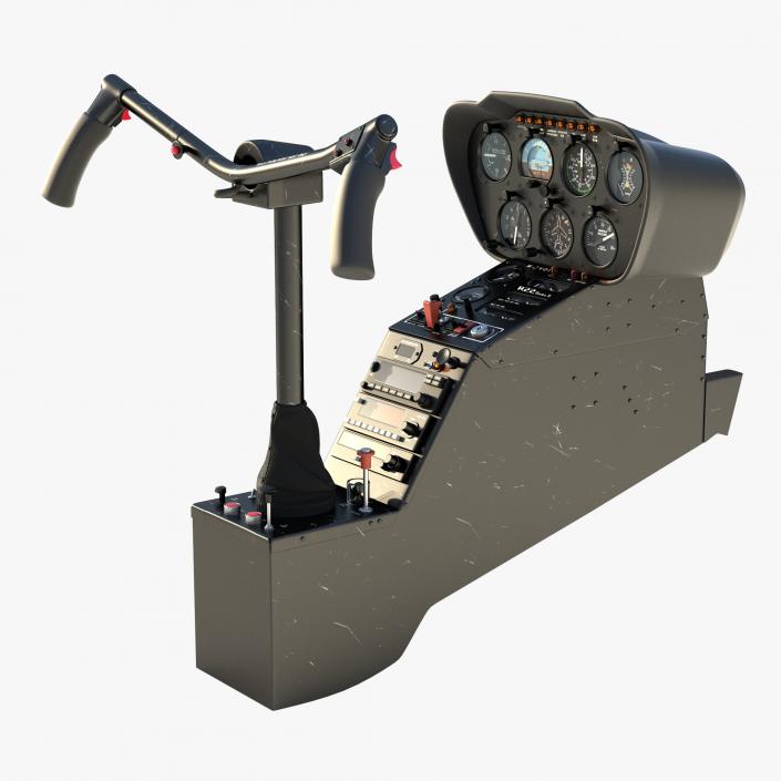 3D model Light Helicopter Control Panel