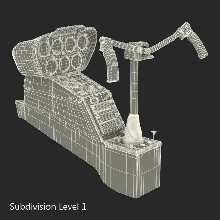 3D model Light Helicopter Control Panel