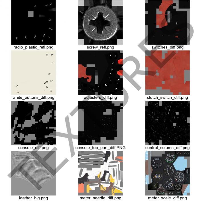 3D model Light Helicopter Control Panel