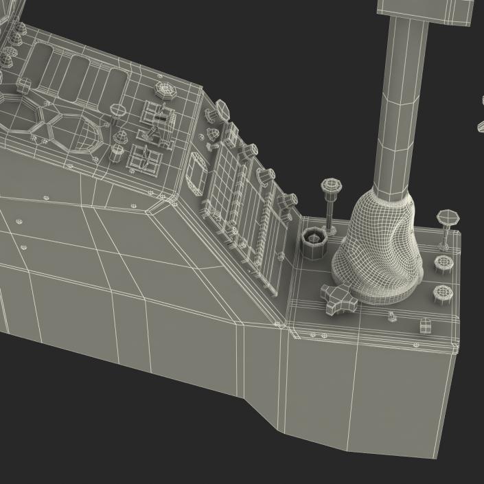 3D model Light Helicopter Control Panel