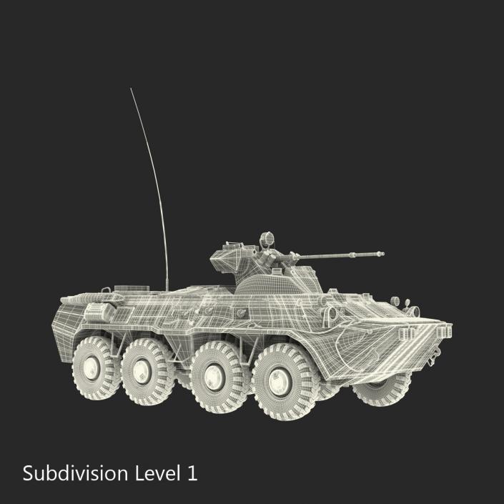 BTR 80A 3D model