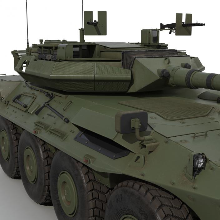 Wheeled Tank Destroyer B1 Centauro 3D model