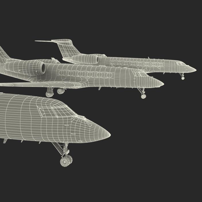 3D model Gulfstream Business Jets Collection