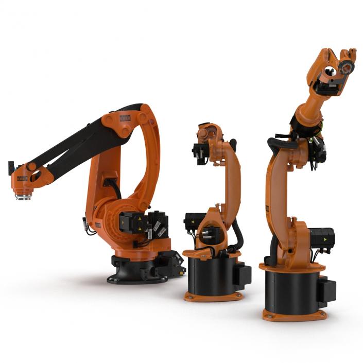 3D Kuka Robots Rigged Collection 5