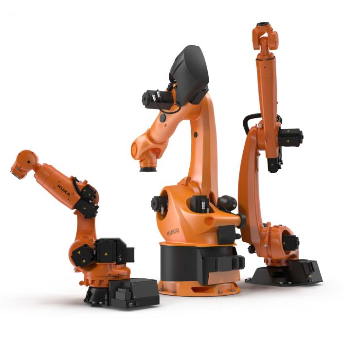 3D Kuka Robots Rigged Collection 5