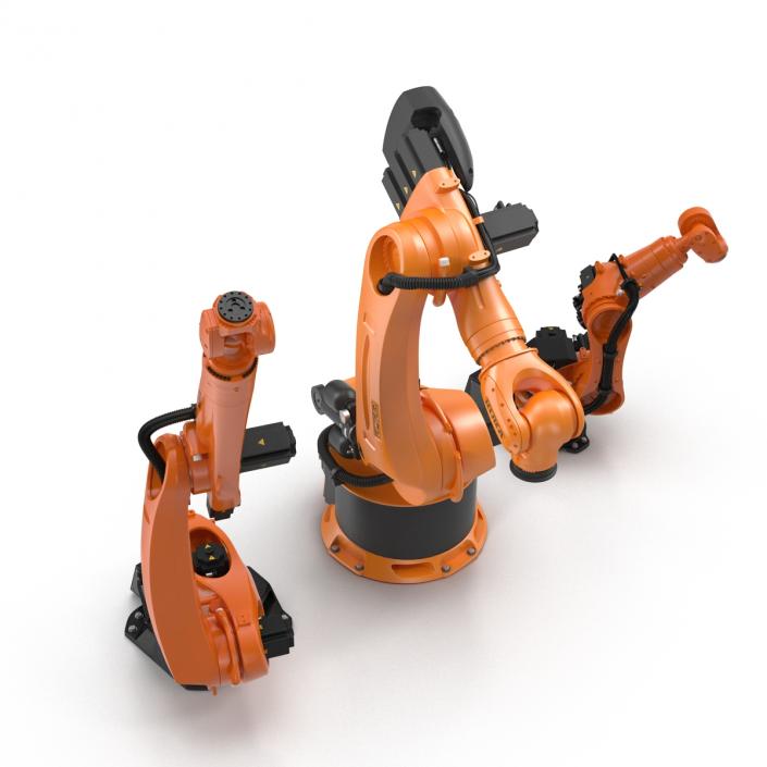 3D Kuka Robots Rigged Collection 5