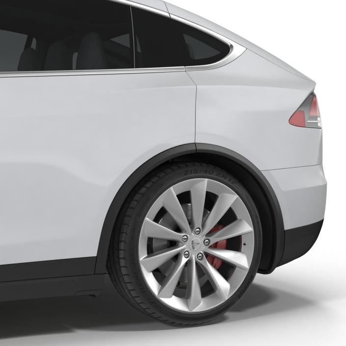 3D model Tesla Model X Rigged