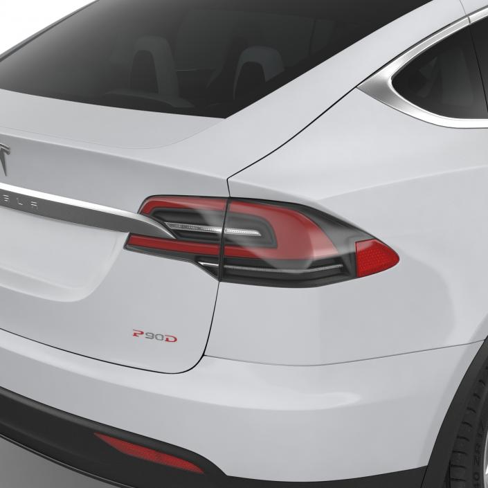 3D model Tesla Model X Rigged