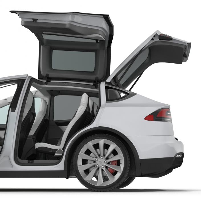 3D model Tesla Model X Rigged