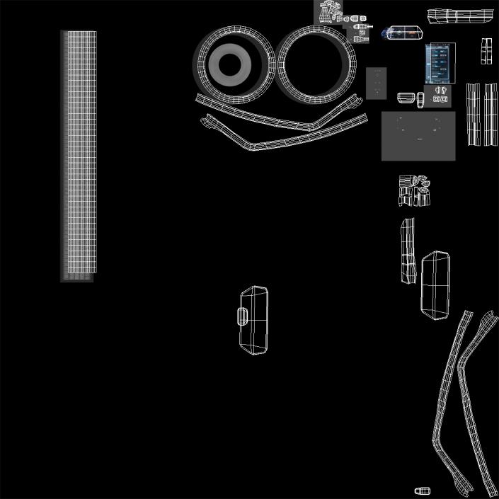 3D model Tesla Model X Rigged