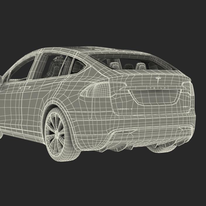 3D model Tesla Model X Rigged