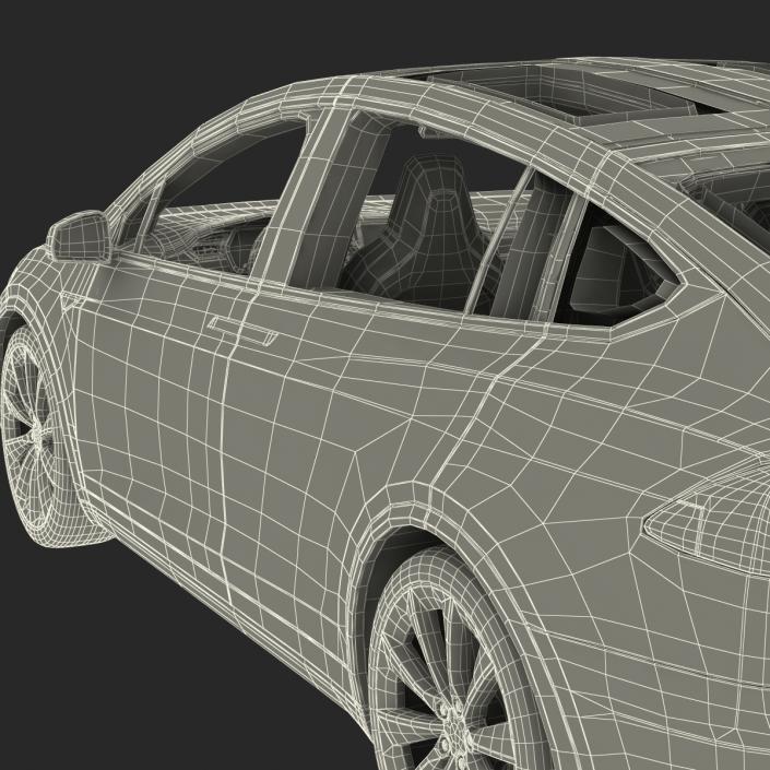 3D model Tesla Model X Rigged