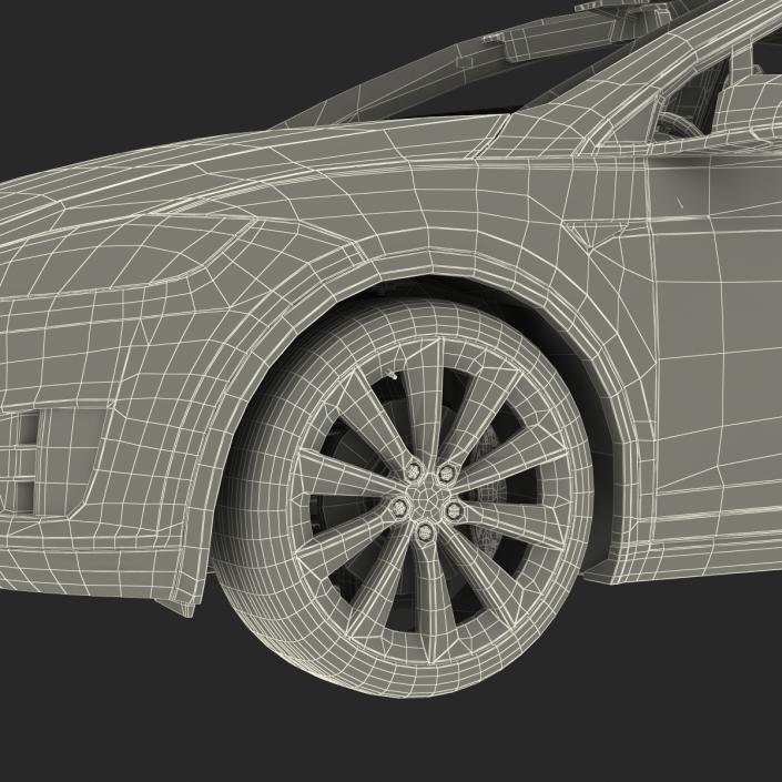 3D model Tesla Model X Rigged